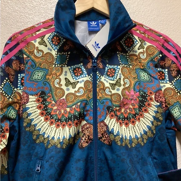 Adidas X Farm Rio Brazil jacket Borbomix Butterfly limited edition - Picture 2 of 16